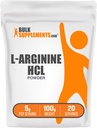 Bulkaddiments.com L- Arginin HCl Powder - Nitrogenoxid Supplement, Arginin Powder - Unflavored & Gluten Free, 5g per Serving, 100g (3,5 oz) (pakning med 1)