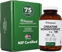 PRISTINES Creatinine monohydrat kapsler til kvinder & mænd - NSF Certified 75 Day Supply 3G muskelvækst Support - Kognitiv & atletisk Performance Support - Forbedret inddrivelse