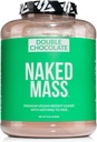 NAKED Vegan Mass - Dobbelt Chokolade Vægt Gainer - 1,260 Kalorier, 50G Protein, Nothing Kunstig, All Natural Chocolate Protein Powder, Non- GMO, Soy & Gluten Free - 8LB Bulk - 11 Servere