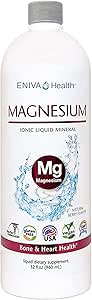 Flydende Ionic Magnesium supplement (32oz) fordøjelsessygdomme, muskelenergi og knogler. Nul kalorier. Zero Sugar. af Eniva Health.