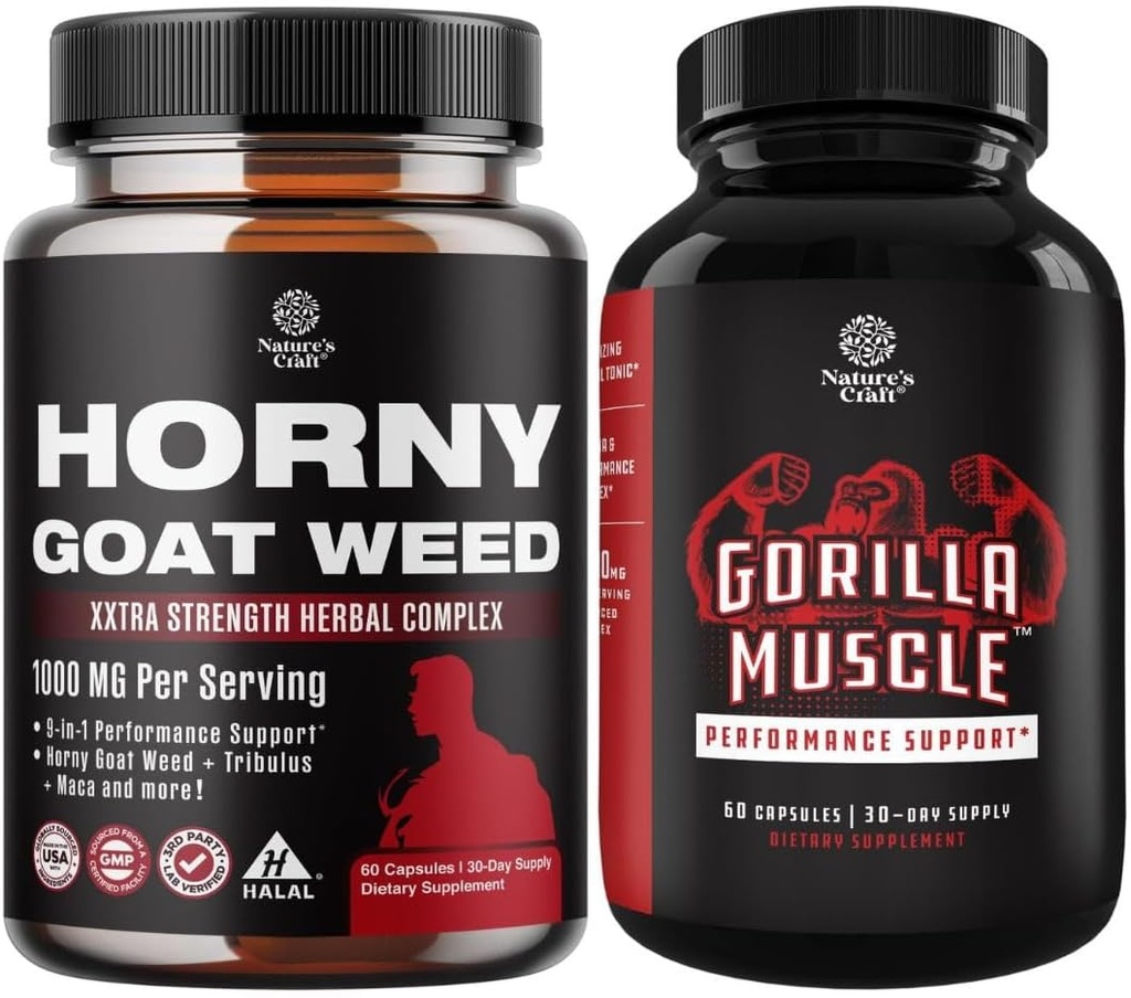 Bundle of Horny Geat Weed Extract Complex for mænd og kvinder Forbedret energi og Stamina og ekstra styrke Testosteron Booster for mænd til muskel udvidelsen Stamina og styrke