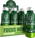 BrainJuice Focus & Energy Drink Shots, Nootropics med Alpha GPC, B Vitamin & Organic Green Tea Coffein, Supports Focus, Memory & Clarity, Non- GMO, Gluten Free, Classic, 2,5 fl oz, 12 Pack
