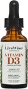 LiveWise Naturals Organic Vitamin D3 Liquid Drops, Vegan, Non- GMO, Plant- baseret, 200 IE per drop, Understøtter Immunation, Knogler, og Mood Health, Easy- to- Absorb, i MCT Oil 1000 IE