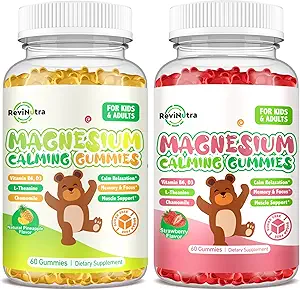2 Pack Magnesium gummier til børn & Adults- Magnesium Glycinate Complex