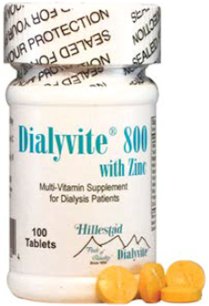 Dialyvit 800 med zink 50 mg - 100 tabletter