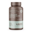 Calcium, Magnesium, Vitaminer D3 + K2 for ben sundhed, immunforsvar, knogler & tænder Calciumsupplement for kvinder & mænd, non-GMO, gluten- fri, 120 kapsler