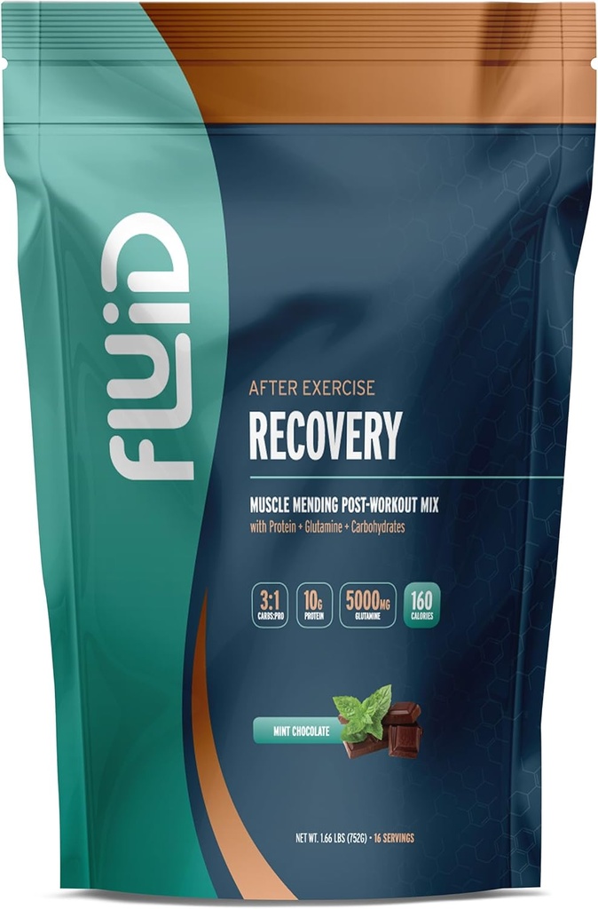 Væske Inddrivelse Post- workout Drink Mix, Whey isolere protein, L- Glutamin, Carbs, Alle naturlige ingredienser, Gluten- fri, Lactose- fri, lækker Efter øvelse Muskel Inddrivelse (Mint Chokolade)