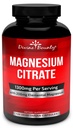 Pure Magnesium Citrate Capsules - 1300mg Magnesium Supplement with Elemental Magnesium - 120 Vegetarian Capsules