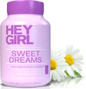 Sweet Dreams Capsules - Natural Sleep Support med Melatonin, L- Theanine, Valerian Root, Kamille, Lemon Balm - 60 Kapsler