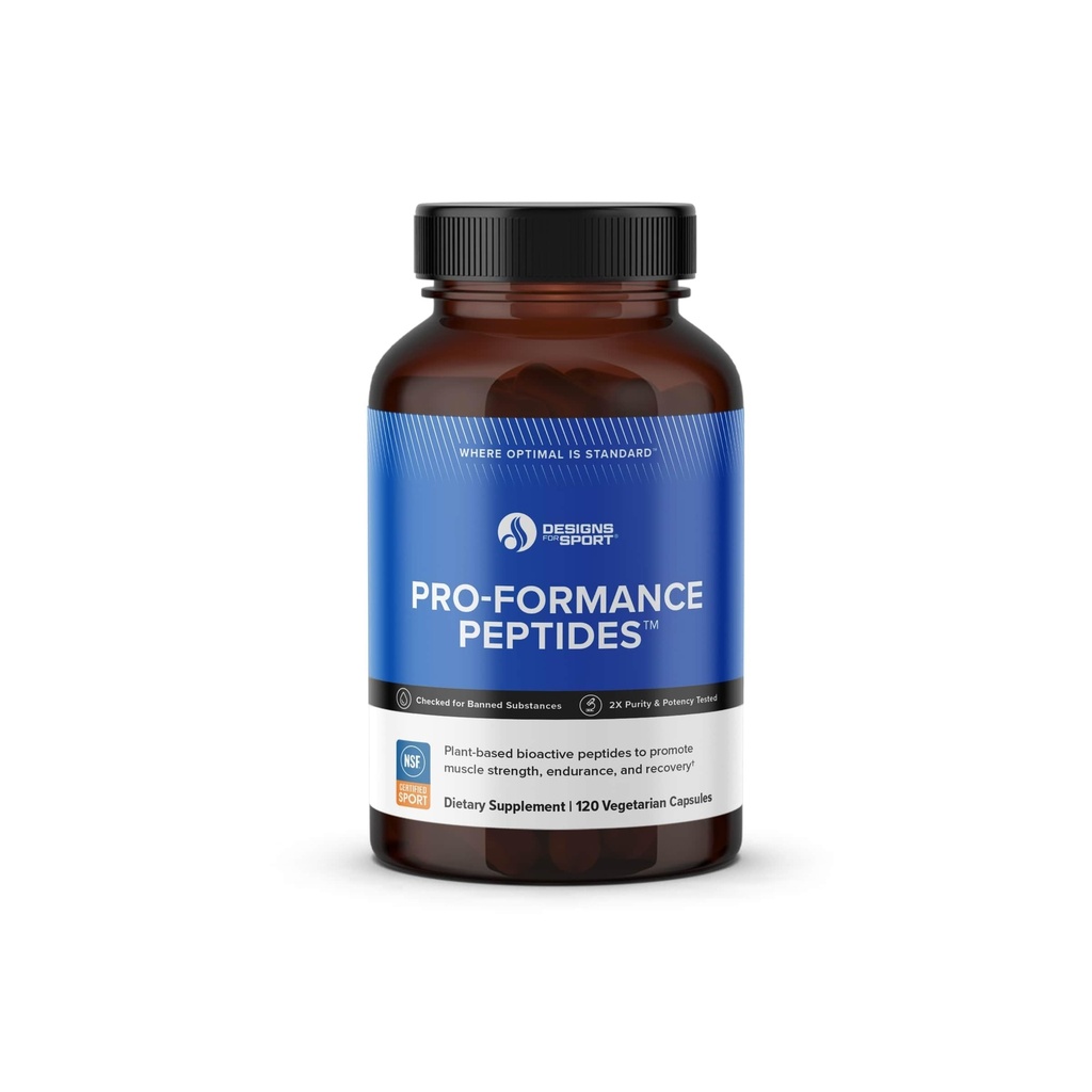 Design til Sport Pro- Formance Peptider - Understøtter muskelvækst og inddrivelse * - Atlete Formel til at støtte Peak Performance * - NSF Certified for Sport - 120 Vegetar Kapsler