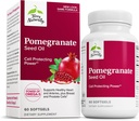 Terry naturligt Pomegranate Seed Oil - Kosttilskud til støtte Cardiovaskulær sundhed - Herbal Non- GMO supplement med Omega- 5 & Pomegranate Extract - 60 Softgels