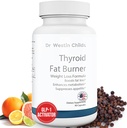Dr. Westin Childs Thyroid Fat Burner - Hurtig fungerende termogene vægttab supplement for kvinder med Hypothyroidisme, Hashimotos & Hyperthyroidisme for waist Trimming, Bloating, 30 Servere