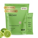 ProMix Nutrition Electrolytes Powder Packets - Sugar Free, Zero Calorie, Stevia Free, Fasting Friendly, Natural Himalayan Pink Salt - Lemon Lime - 30 Servering (Pack of 30)