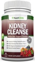 KIDNEY CLEANSE - Afvænning og støtte til urinveje, blære og nyrer - Alle naturlige herbal supplement formel med økologisk tranebær, Astragalus, gurkemeje, Goldenrod, Gravel Root, Juniper og mere