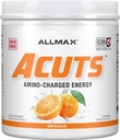 ALLMAX Nutrition AMINOCUTS (ACUTS), Amino-Charged Energy Drink med Taurine, L-Carnitin, Green Coffee Bean Extract, Orange, 30 Servere