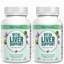 Vital leverstøtte - Premium lever renser Detox & Reparation Formel med mælk tidsel understøtter leversundhed og Detox renser