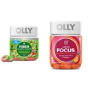 OLLY Fiber Gummy ringe 50ct & Laser Focus Gummy 36 Greve