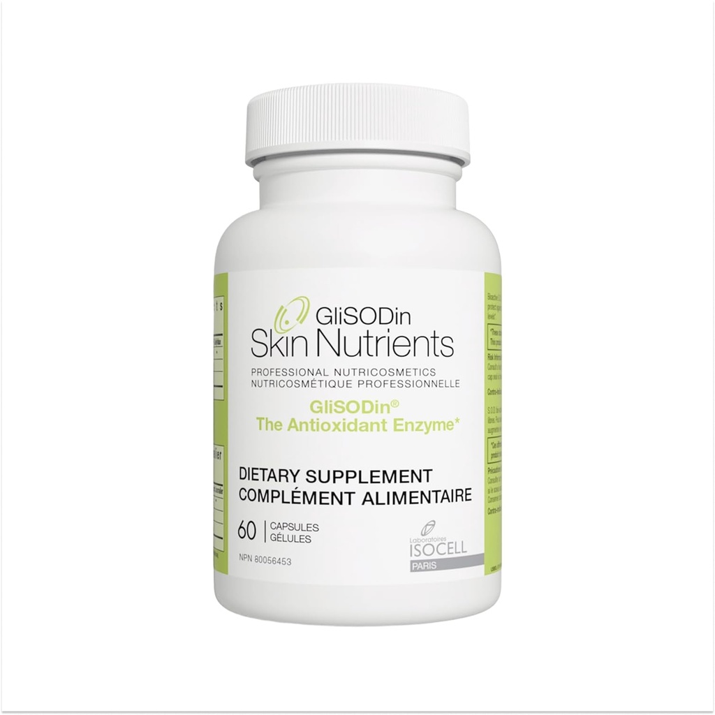 GliSODin hudnæringsstoffer Antioxidant Enzyme - Reducerer oxidativ stress - 60 kapsler - 1 måneds forsyning