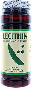NCB Lecithin 1200 Mg - 100 bløde gelatine kapsler