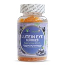 Lutein Eye Gummies, Blåbær Flavor Eye Care Gummies med Lutein & Zeaxanthin til voksne, 60 Greve