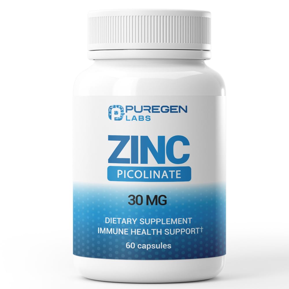 Zinkpicolinat 30 mg [Høj Absorption] Supplement - Zinkpicolinat til immunsupportsystem 60 kapsler