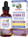 MaryRuth Organics Vitamin D3 Liquid Drops Б124; Megadose 4000 IE Б124; USDA Organic Liquid Vitamin D Spray til voksne & Kids Б124; Immunsupport & Knoglerelateret behandling
