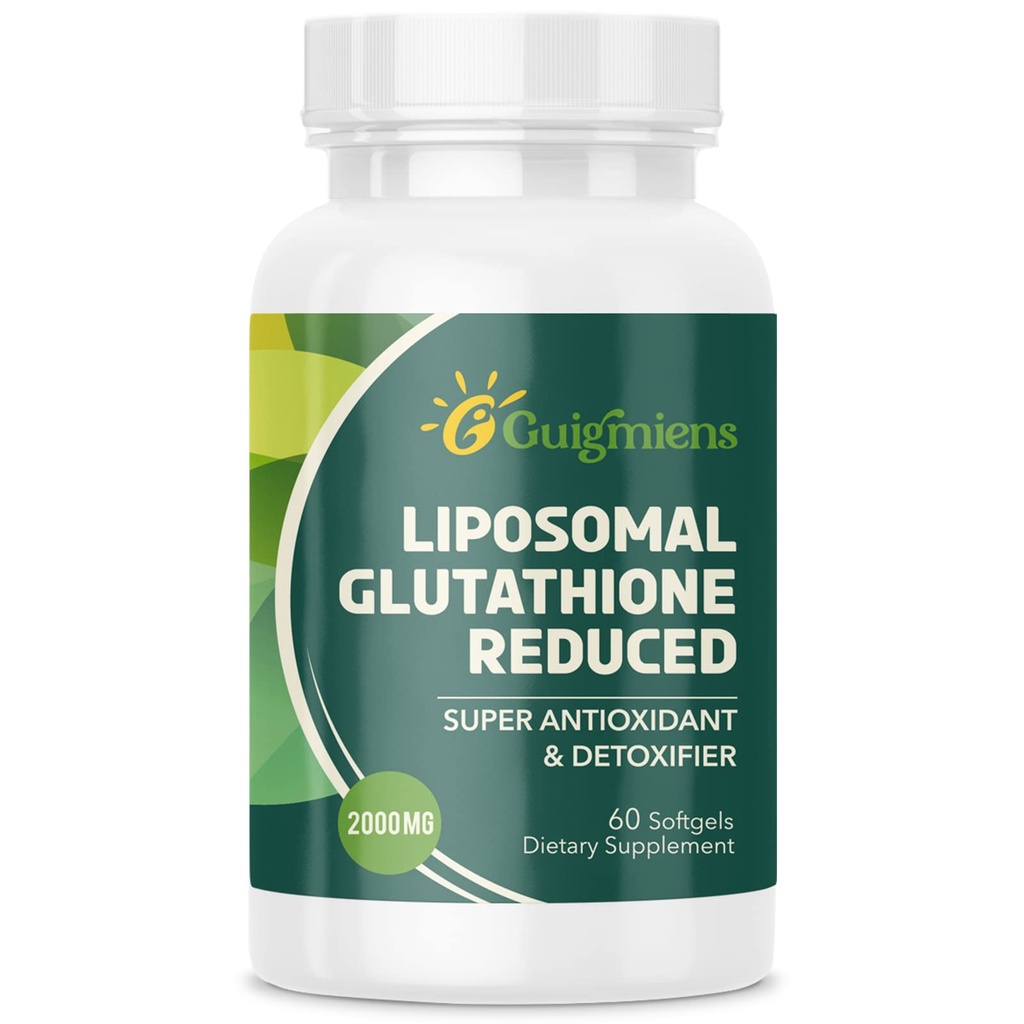 Liposomal Glutathione 2000 MG, Superior Absorption, Glutathione Supplement with Hyaluronic Acid + Collagen Peptide + Resveratrol, Powerful Antioxidant, Health Aging, 60 Count