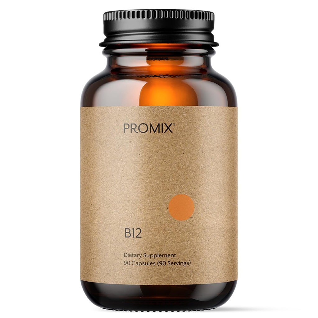 Promix Nutrition Vitamin B12 Supplement - 1000mcg som Methylcobalamin - Gut venlig - 90 tæller