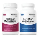 Fairhaven sundhed FertiAid for mænd og kvinder Combo fertilitet kosttilskud til mænd og kvinder
