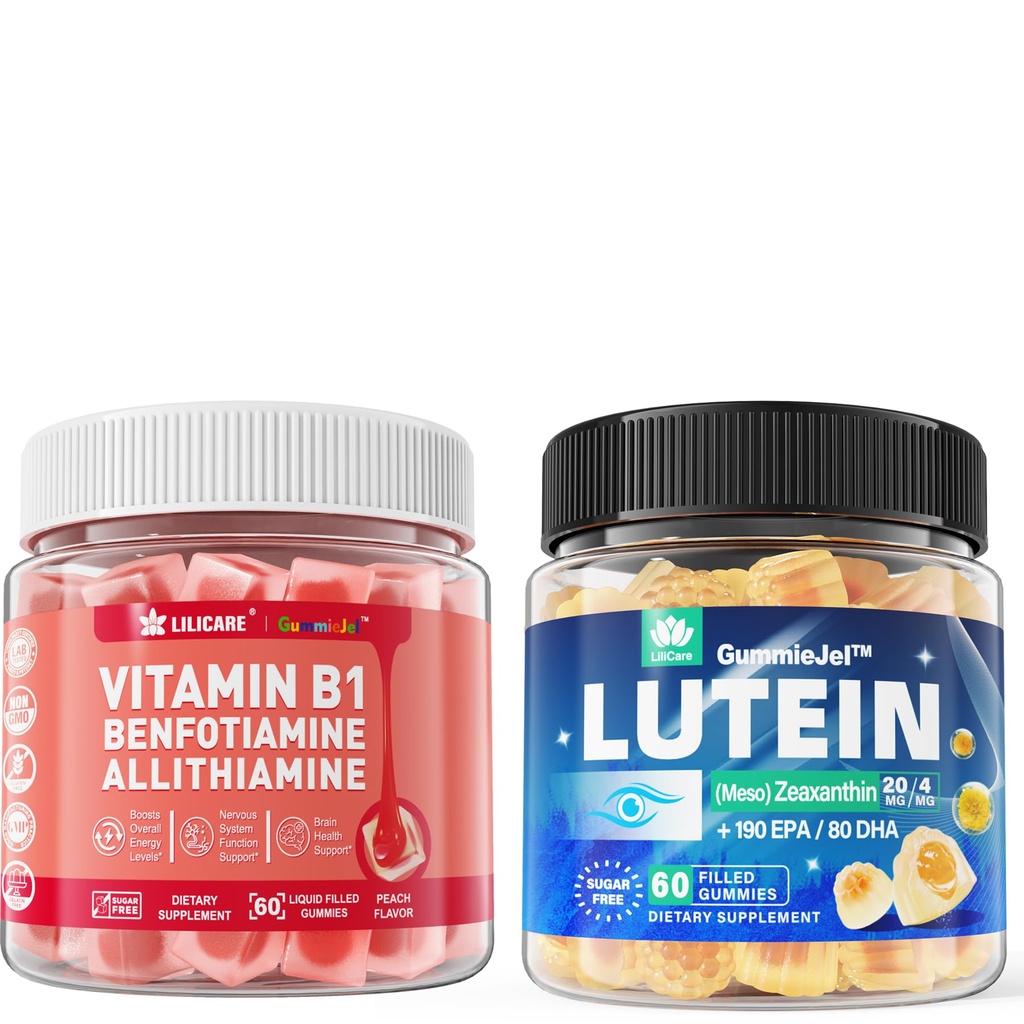 Sukkerfri Lutein 20mg 40mg + vitamin B1 gummies