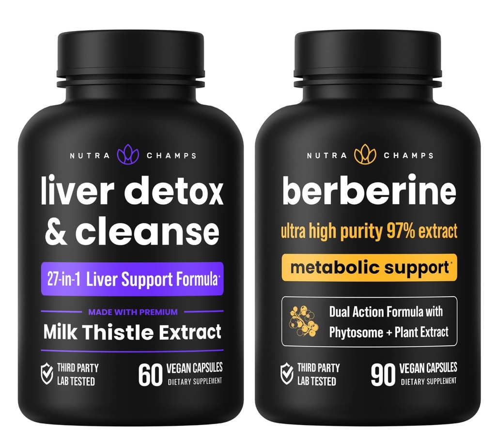 NutraChamps lever rense & afvænning kapsler & berberine kapsler