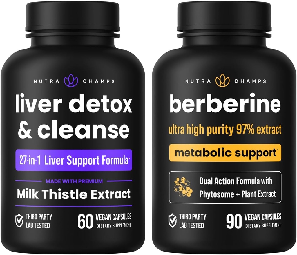 NutraChamps lever rense & afvænning kapsler & berberine kapsler