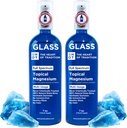 Tematisk Magnesium Oil Spray glasflaske fra Ancient Zechstein Sea og spor Mineral 7 floz - Transdermal Pure Magnesium Spray Oil for Feet, Muskelrelaxation, Ben kramper, søvn og samlet sundhed