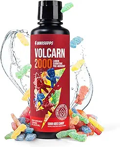 InnoSupps Volcarn 2000 - L- CARNITINE Advanced Energy Liquid 124; ATP Enhancer med GBEEC Beeg 124; øger energi, forbedrer fokus, koffein fri, ingen kunstige sødestoffer
