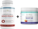 Natural BioScience Soy- Free Phosphatidylserin 100mg & Magnesium Sleep Powder Supplement Bundle - Ultimate Brain Health & Afslapning Support