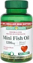 Nature 's Bounty Fish Oil 1290 mg Mini Softgels - 90 ct, pakke med 5 stk.