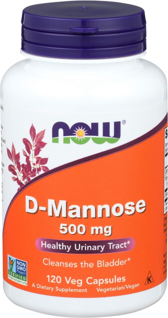 Foods D- Mannose, 120 Caps 500 mg (pakning med 3)
