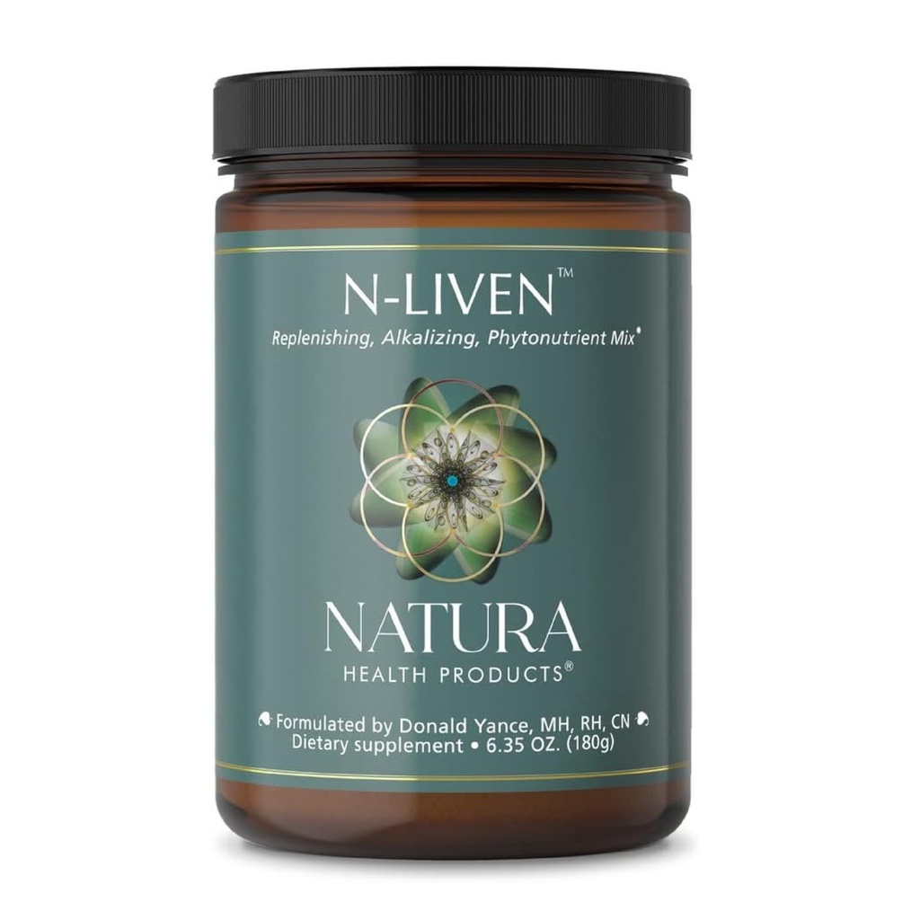 Natura Health Products N- livtillæg - Økologisk Superfood Green Powder Drink - Herunder Spirulina & Chlorophyll - Premier Blend of Barley Grass, Kale, Spinat, Goji Berry, Hindbær (180 Bedste)