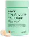 H- PROOF Den Anytime du drikker Vitamin, Lever sundhed & Immunity Support med elektrolytter, Mælk tidsel, og Vitamin B & C - 40 tyggetabletter (20 Servere), Vegan, Tangerine