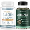 Sulforaphane Complex med Calcium D- glucarate Medic124; Hormone Balancing Bundle med Advanced Micromediclet Hormone Balance Supplement (60 Servere) og Vegan Gluten Free Non- GMO CDG Supplement (90 Servere)
