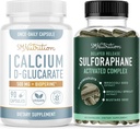 Sulforaphane Complex med Calcium D- glucarate Medic124; Hormone Balancing Bundle med Advanced Micromediclet Hormone Balance Supplement (60 Servere) og Vegan Gluten Free Non- GMO CDG Supplement (90 Servere)
