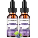 GREENPEOPLE Magnesium Glycinate Liquid Drops - 1000mg 5- in-1 High Absorption Liquid Magnesium til søvn med D3 / K2 / B6