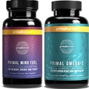 Primal Høst Mind Fuel & Omega 3 Kosttilskud til kvinder og mænd Fish Oil Kapsler og Mind Fuel Brain Booster Pills Bundle