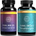 Primal Høst Mind Fuel & Omega 3 Kosttilskud til kvinder og mænd Fish Oil Kapsler og Mind Fuel Brain Booster Pills Bundle