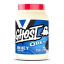 GHOST Whey Protein Powder, Oreo - 2LB, 25G Protein - Whey Protein Blend - Post Træning Fitness & Nutrition Shakes, Smoothies, Bagning & Madlavning - Cookie stykker indeni