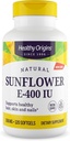 Sunde origin Sunflower Vitamin E- 400 IE (ikke- GMO, gluten fri, soja fri, hårstøtte, neglestøtte, hudstøtte, cardiovaskulær support), 120 Softgels