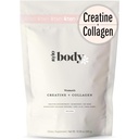 Ny - Creatin + Collagen for kvinder - Understøtter Lean Muscle Growth & Development, Booty Gain, Energy & Recovery - 5g Creatin monohydrat Plus 5000mg Collagen Peptider Combo - Unflavored, 30 Servering