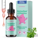 JoySpring DetoxZee Cilantro Drops til børn - Natural Detox Support med Zeolite & Cilantro Extract - Gentle Whole- Body Cleanse til børn & tandlæger - Kid- Friendly Liquid Detox, 30 Servere
