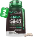 Herbtonics Raw Apple Cider Vincious Capsules 1500mg with Mother Note 124; Weight Management, Detox & Distination Formel med GLP-1 Support Note 124; Ufiltreret ACV for Metabolic Support