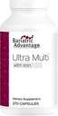Bariatric Advantage Ultra Multivitamin med jern - Ultra Multi med jern - Kapsel Format Multivitamin - Giver fuld kompleks af B-vitaminer - med C-vitamin, krom & mere - 270 kapsler